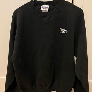 Reebok large crewneck sweatshirt in black